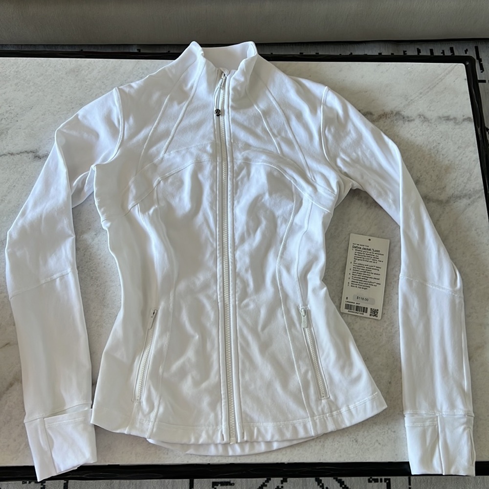 Lululemon Define Jacket *Luon in White Size 8
